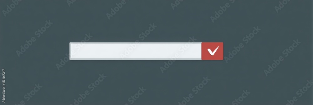 Aufkleber Web Form Compatibility Issue Displayed on Screen With a Failure Message and Checkmark Icon