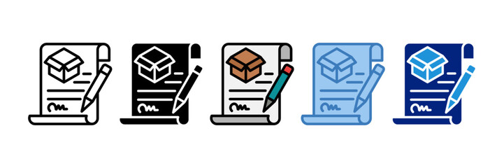 Supply Agreement Icon Element For Design