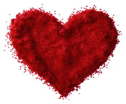 PNG Red heart white background celebration splattered.