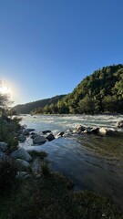 river and rocks