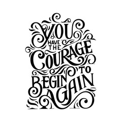 Typography T-Shirt Design - Beautiful text - Transparent Design - PNG Graphics