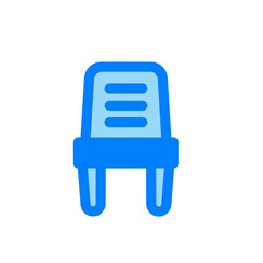 simple plastic chair duo tone icon