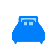 simple bed duo tone icon