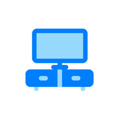 television on the top of table duo tone icon