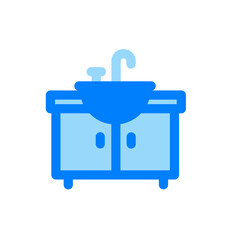 kitchen sink duo tone icon