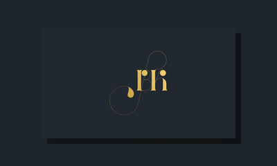 Minimal royal initial letters BK logo.