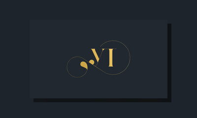 Minimal royal initial letters YT logo