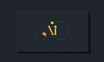 Minimal royal initial letters XI logo