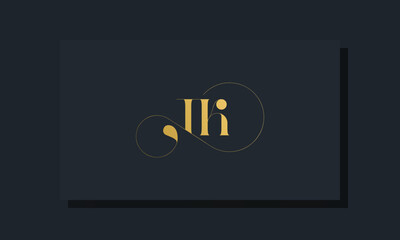 Minimal royal initial letters TK logo