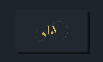 Minimal royal initial letters TY logo