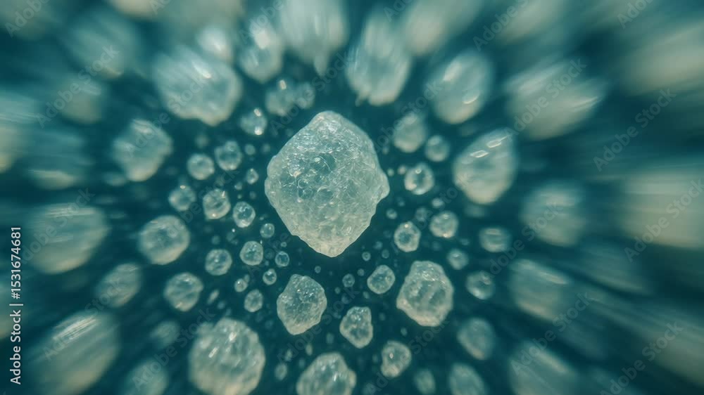 Poster crystalline active pharmaceutical ingredient api particles captured in dynamic close up highlighting