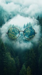 Cloud Formation in the Shape of Spectacles