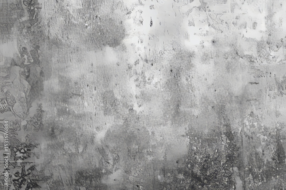 Poster abstract grunge texture with metallic patterned elements