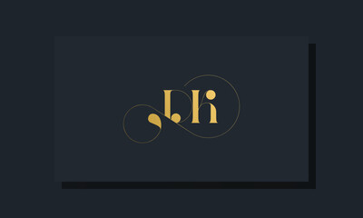 Minimal royal initial letters DK logo