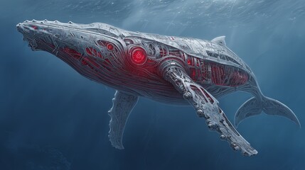 Mechanical Whale Design Underwater