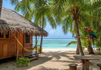 Charming Caribbean Cottage On a Tropical Island