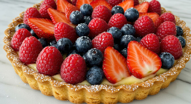 Delicious Mixed Berry Tart Recipe A Step-by-Step Guide to Baking Perfection - Powered by Adobe