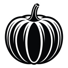 black-and-white-icon-of-pumpkin--white-background.eps