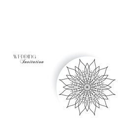 The Gold Mandala Wedding Iinvitation Card