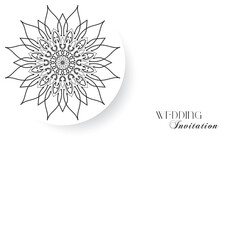 The Gold Mandala Wedding Iinvitation Card