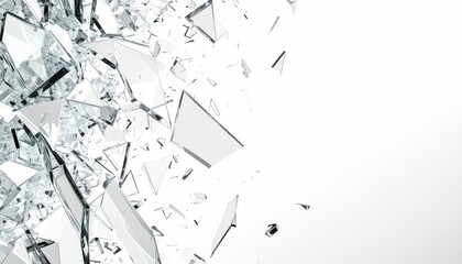 粉々のガラスのテクスチャ