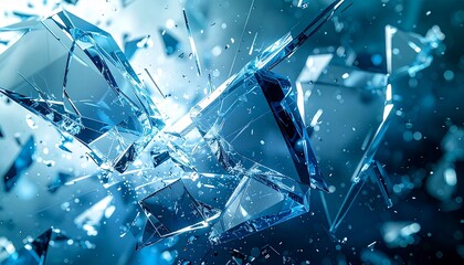 粉々のガラスのテクスチャ