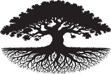 tree silhouette vector