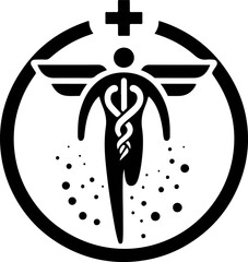 vector illustration of health related symbol logo icon for clinic and hospital