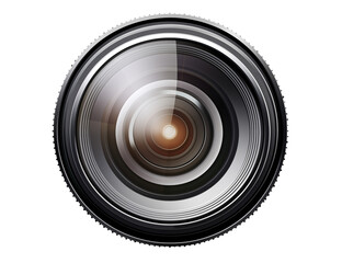 Camera Lens Macro Photography: Detailed Close-Up Shot on transparent background png