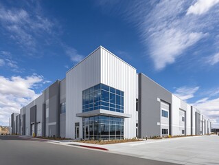 Obraz premium Modern Industrial Building Exterior