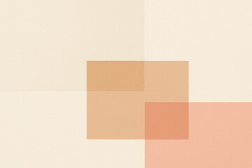 Abstract Geometric Background with Squares - Coral Cream Blocks – Minimal Abstract Layout in Warm Tones