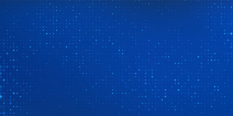 Blue Tech Finance Fintech Background Abstract Pixel Pattern. Abstract Business Tech Science Vector Backdrop.