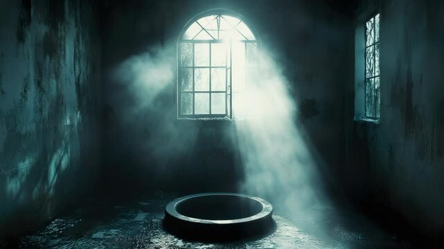 Mysterious Light in Dark Room - Cinematic Video Clip