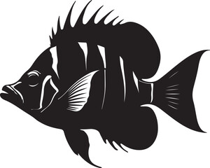 vector illustration of a fish