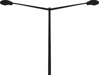 street lamp on white background