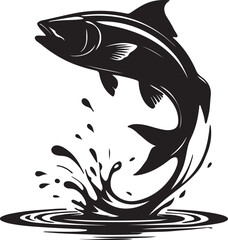 vector illustration of a fish