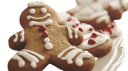 christmas gingerbread man with cookies