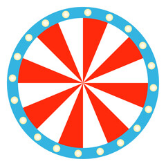 spin wheel with lights vector illustration isolated on white