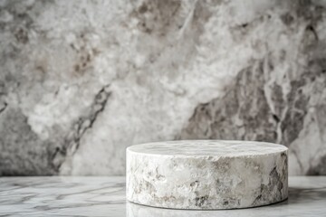 Naklejka premium Marble cylinder on a marble surface