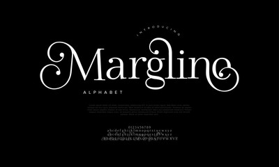 Bold Elegant Swirly Serif Display Font