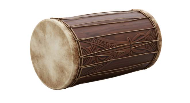 Vintage cultural drum illustration
