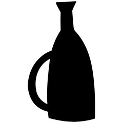 silhouette of a bottle