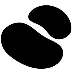 vector illustration of an black abstract shape