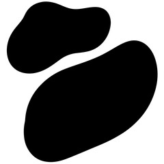 vector illustration of an black abstract shape