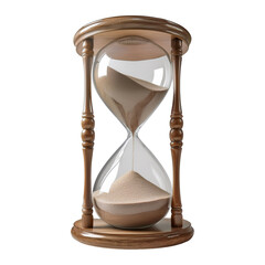 Glass hourglass to count time