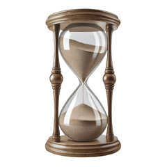 Glass hourglass to count time