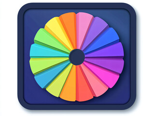 Obraz premium Color Wheel App Icon