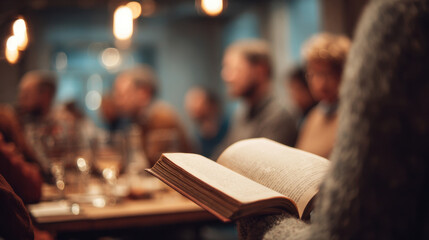 Attend book readings to hear authors or readers bring written words to life through expressive presentations.
