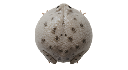 Overhead View of a Gray Toad with Dark Spots