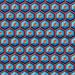 seamless geometric pattern with triangles